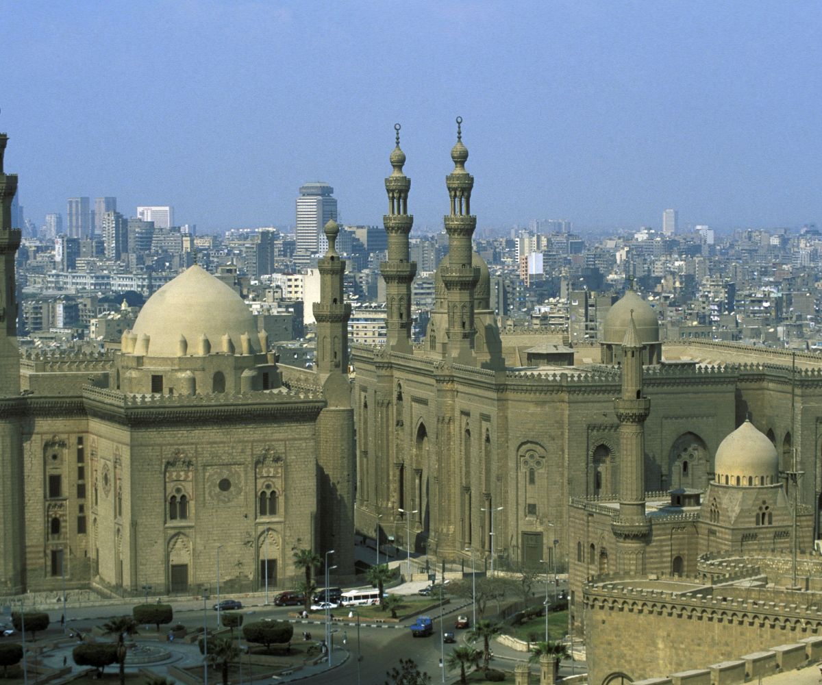 Sultan Hassan Mosque at dusk