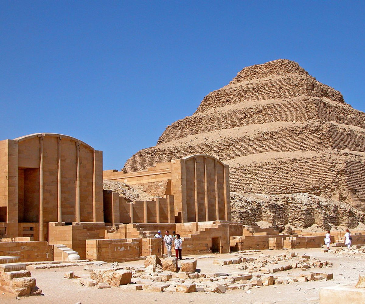 Colonnaded entrance hall at Saqqara